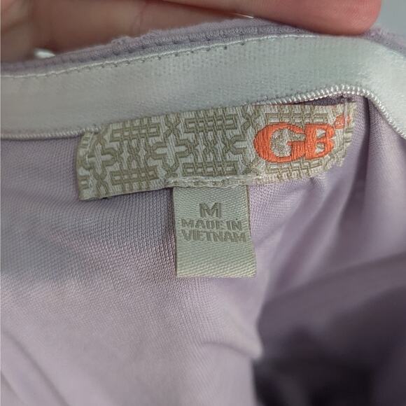 Gianni Bini Lilac Purple Eyelet Overlay Off Shoulder Fit & Flare Mini Dress Med - Picture 6 of 9